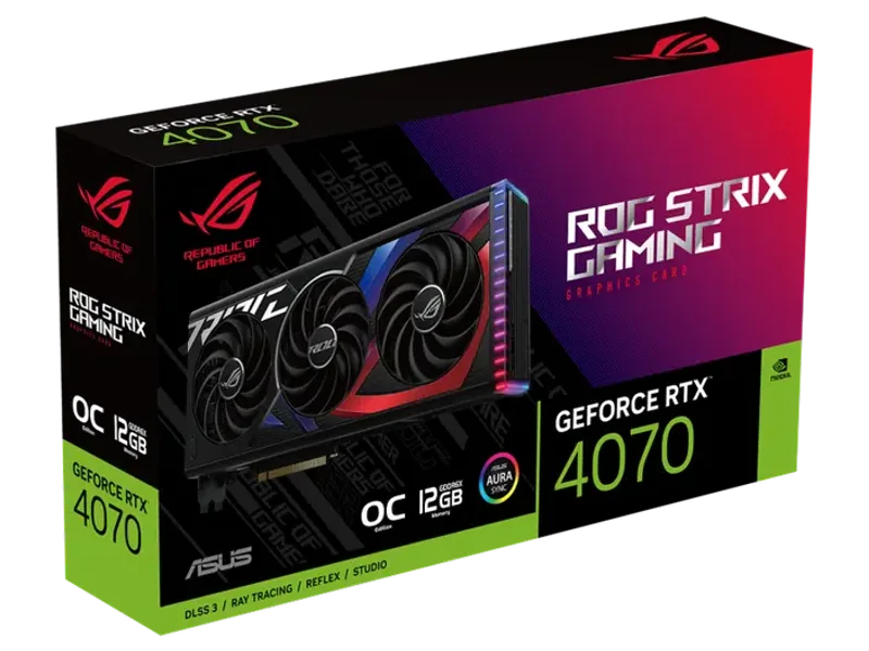ASUS ROG Strix Geforce RTX 4070 OC Edition 12GB Gaming NVIDIA Graphics Card