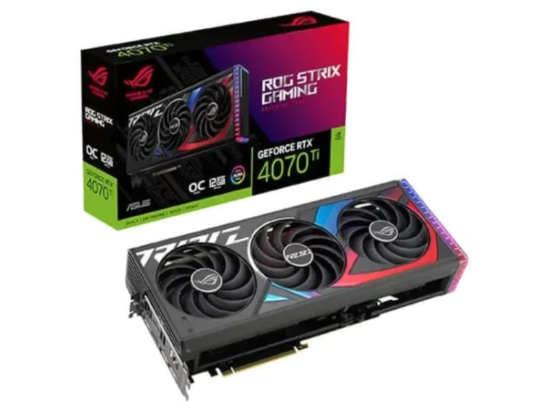 ASUS ROG Strix Gaming GeForce RTX 4070 Ti OC 12GB Nvidia Graphic Card