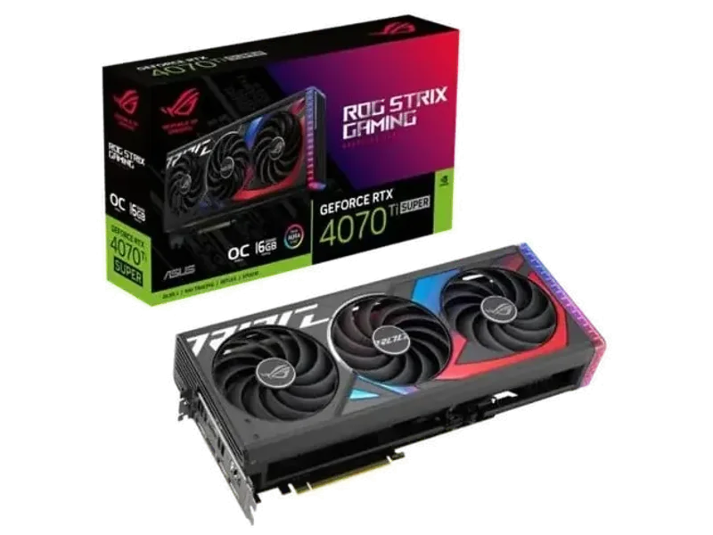 ASUS ROG Strix GeForce RTX 4070 Ti Super OC Edition 16GB Nvidia Graphic Card