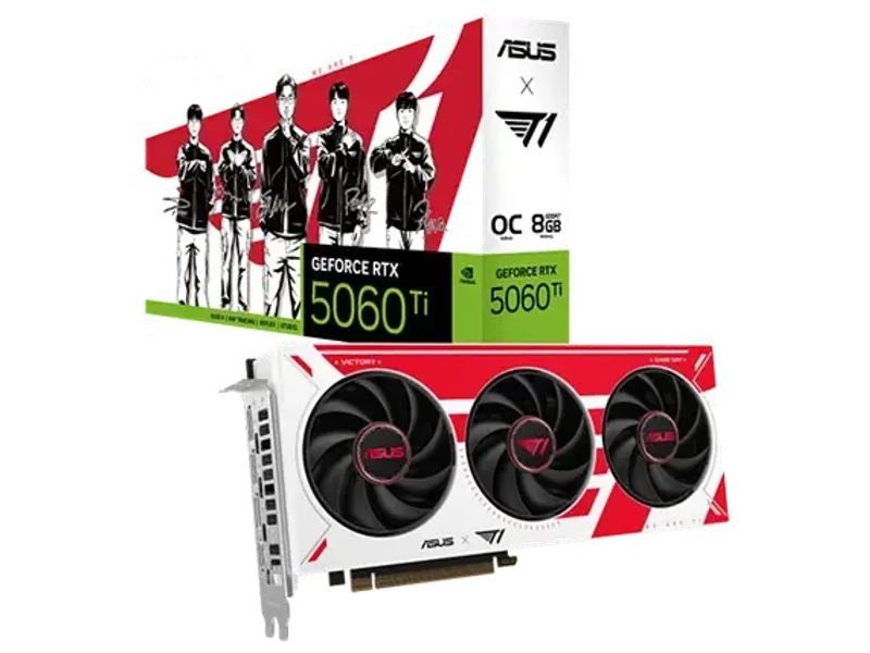 ASUS T1 GeForce RTX 5060 Ti 8GB GDDR7 OC Edition Graphic Card T1-RTX5060TI-O8G-GAMING