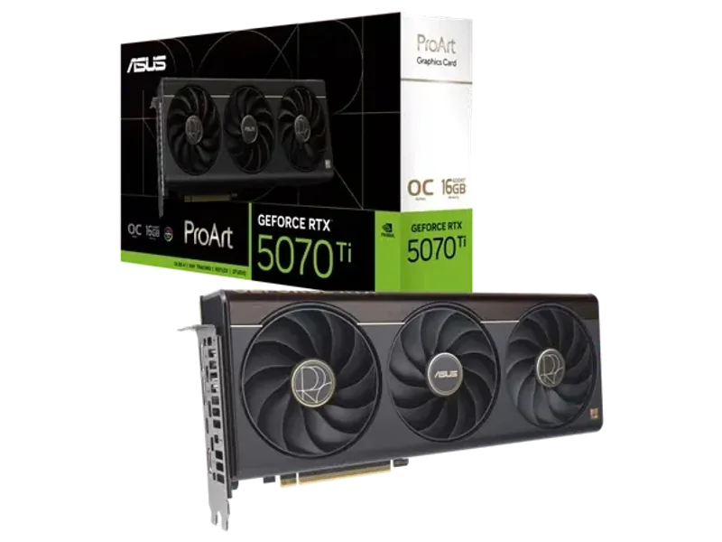 Asus ProArt RTX 5070 Ti OC 16GB GDDR7 Graphics Card (PROART-RTX5070TI-O16G)