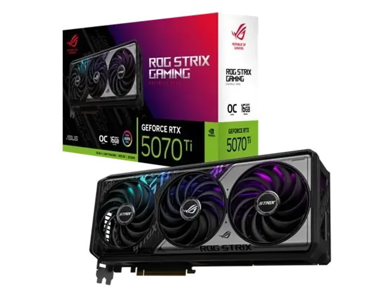 ASUS ROG Strix GeForce RTX 5070 Ti 16GB GDDR7 OC Graphic Card ROG-STRIX-RTX5070TI-O16G-GAMING
