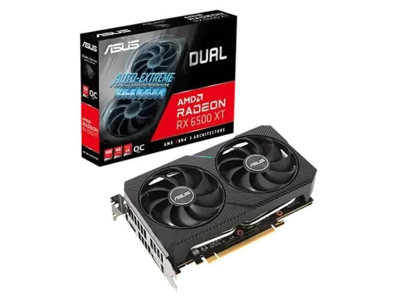 ASUS Dual Radeon RX 6500 XT OC 4GB AMD Graphic Card