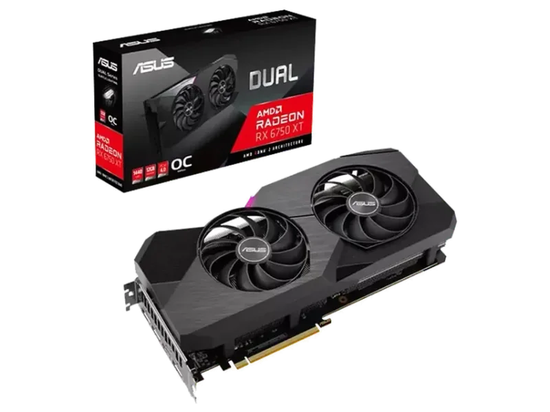 ASUS Dual Radeon RX 6750 XT OC 12GB AMD Graphic Card