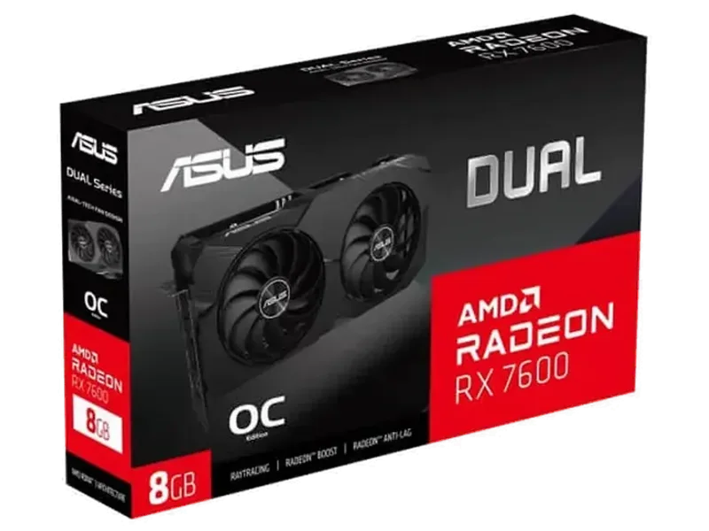 ASUS Dual Radeon RX 7600 OC Edition 8GB AMD Graphic Card