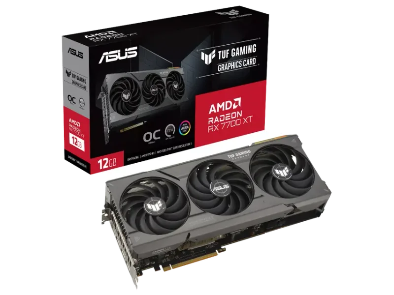 ASUS TUF Gaming Radeon RX 7700 XT OC 12GB AMD Graphic Card