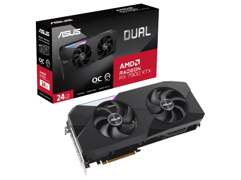 ASUS Dual Radeon RX 7900XTX OC 24GB AMD Graphic Card