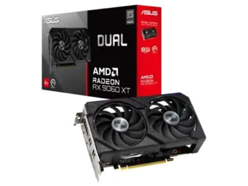 ASUS Dual Radeon RX 9060 XT 8G GDDR6 Graphics Card DUAL-RX9060XT-8G