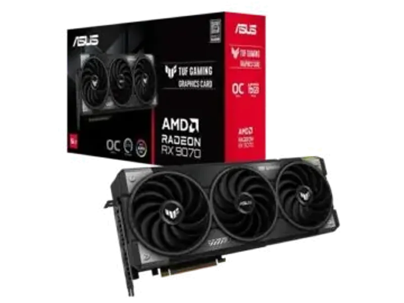 Asus Tuf Gaming Radeon RX 9070 OC Edition 16GB GDDR6 Graphics Card TUF-RX9070-O16G-GAMING