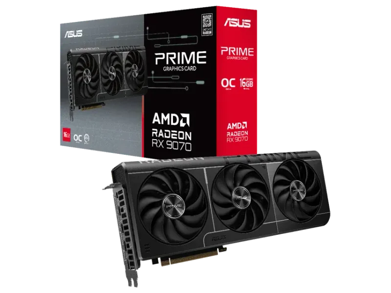 ASUS PRIME Radeon RX 9070 OC Edition 16GB AMD Graphic Card