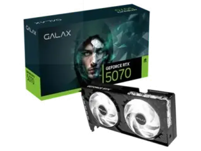 GALAX GeForce RTX 5070 1-Click OC 12GB GDDR7 192-bit Black Graphic Card 4895147158600