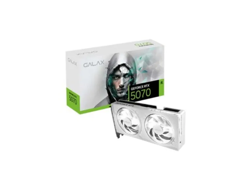 GALAX GeForce RTX 5070 1-Click OC 12GB GDDR7 192-bit White Graphic Card 4895147158624