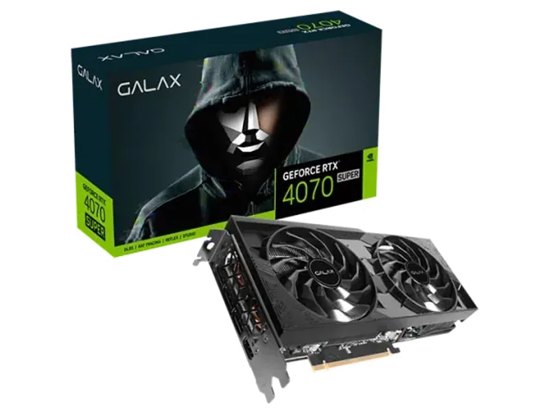 GALAX GeForce RTX 4070 SUPER 1-Click OC 2X 12GB GDDR6X Graphic Card 47SOM7MD9PSU