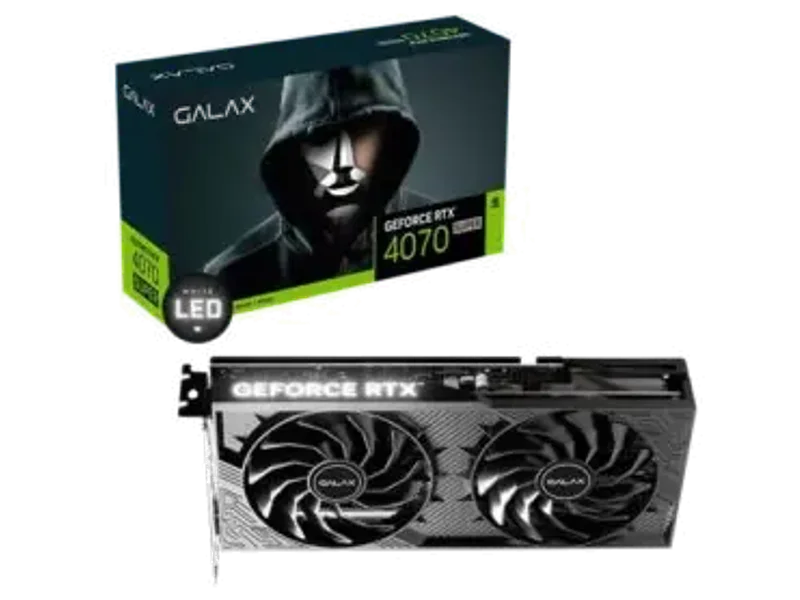 Galax RTX 4070 Super (1-Click OC) 2X V2 12GB Graphics Card 47SOM7MDABCD