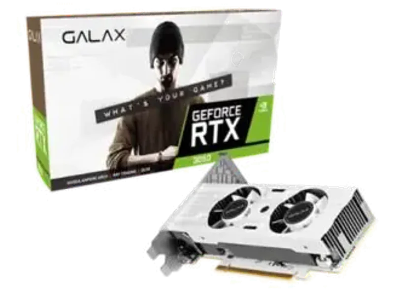 Galax RTX 3050 LP White 1 Click OC 6GB Gaming Graphics Card 35NRLDMH9ULP
