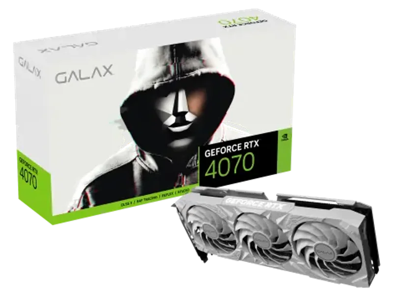 GALAX GeForce RTX 4070 (1-Click OC) White 3X 12GB Nvidia Graphic Card
