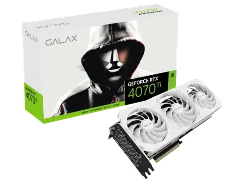 GALAX GeForce RTX 4070 Ti EX Gamer White 12GB GDDR6X Graphic Card 47IOM7MD7BGW