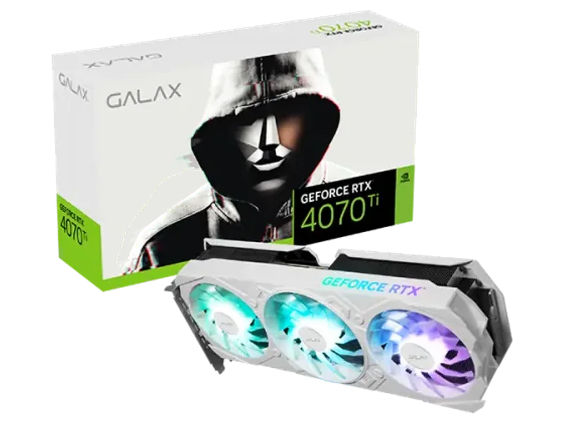 GALAX GeForce RTX 4070 Ti EX Gamer White (1-Click OC) V2 12GB Nvidia Graphic Card