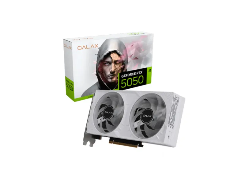 GALAX GeForce RTX 5050 1 Click OC White 8GB NVIDIA Graphic Card