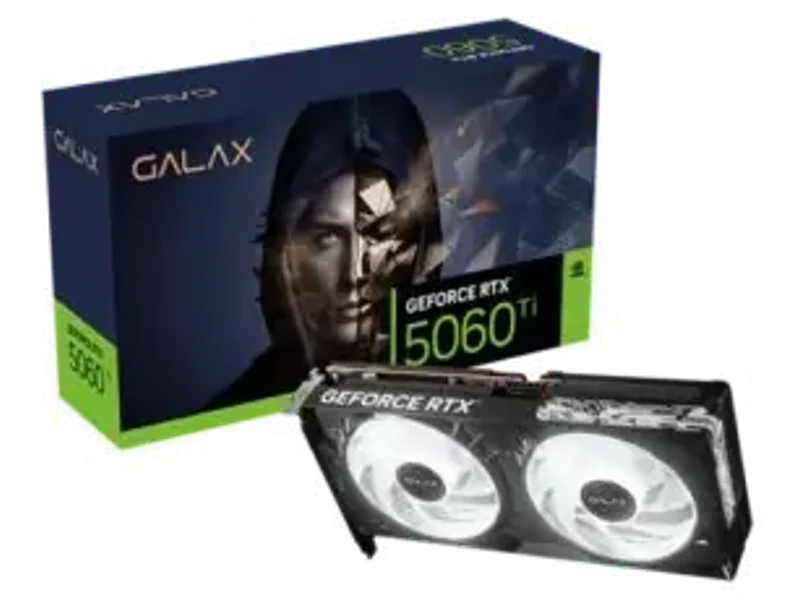 Galax RTX 5060 Ti 1-Click OC 8GB GDDR7 RGB Gaming Graphics Card 56NSN8MDDCOC