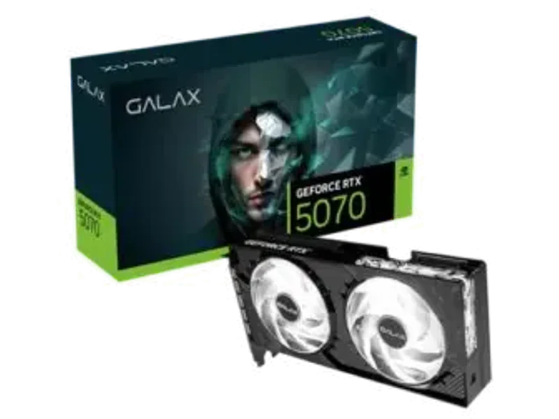 GALAX GeForce RTX 5070 1-Click OC 12GB GDDR7 RGB Gaming Graphics Card 57NON7MDBROC