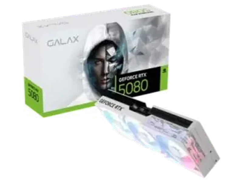 GALAX GeForce RTX 5080 1-Click OC White 16GB GDDR7 Graphic card 58NZN6MDBCWH