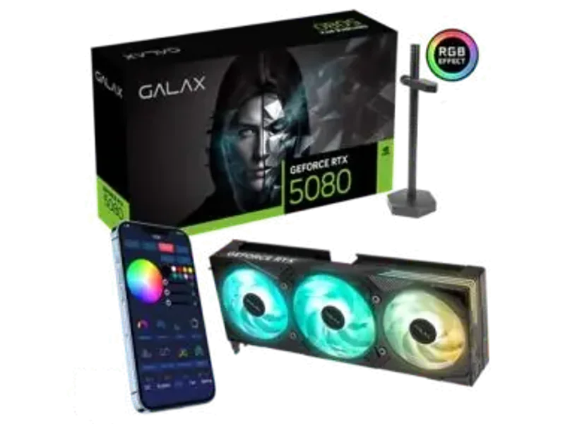 GALAX GeForce RTX 5080 EX Gamer 1-Click OC 16GB GDDR7 Graphic card 58NZN6MDBYEX