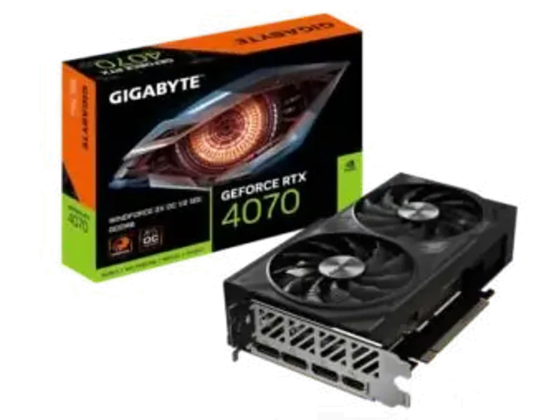Gigabyte GeForce RTX 4070 WINDFORCE 2X OC V2 12G Graphic Card GV-N4070WF2OCV2-12GD