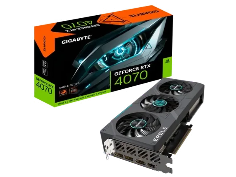 Gigabyte GeForce RTX 4070 EAGLE OC 12G 12GB GDDR6X Graphic Card GV-N4070EAGLE OC-12GD