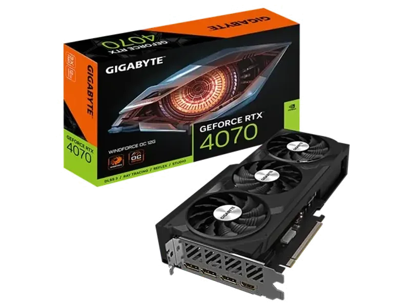 Gigabyte GeForce RTX 4070 WINDFORCE OC 12G 12GB GDDR6X Graphic Card GV-N4070WF3OC-12GD