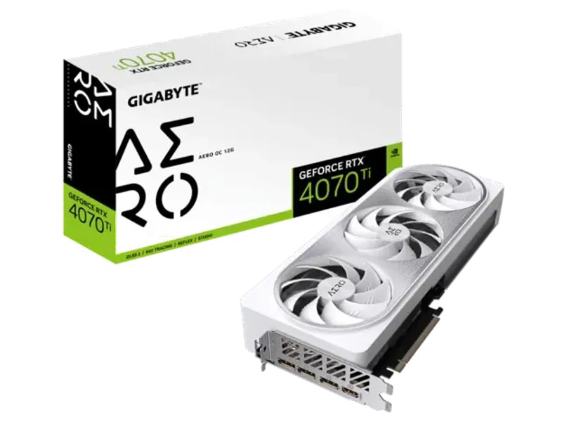 Gigabyte GeForce RTX 4070 Ti AERO OC 12G Graphic Card GV-N407TAERO OC-12GD