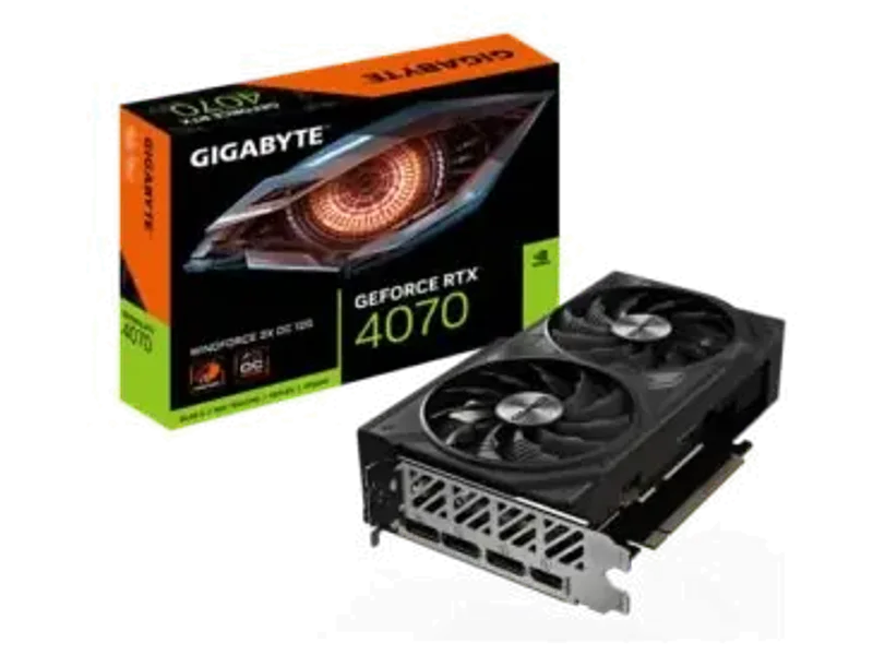 Gigabyte GeForce RTX 4070 Windforce 2X OC GDDR6X Graphic Card GV-N4070WF2OC-12GD