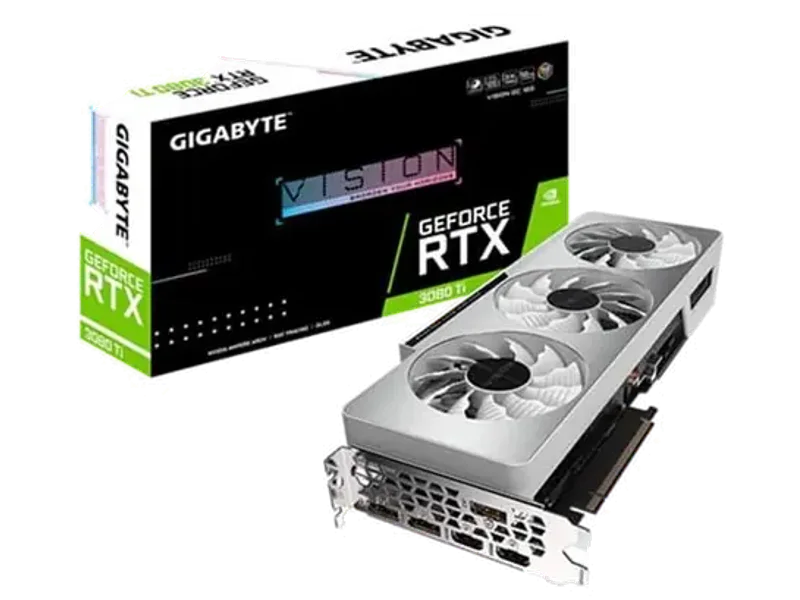 Gigabyte GeForce RTX 3080 Ti Vision OC 12GB GDDR6X 384-Bit Gaming Graphics Card GV-N308TVISION-OC-12GD