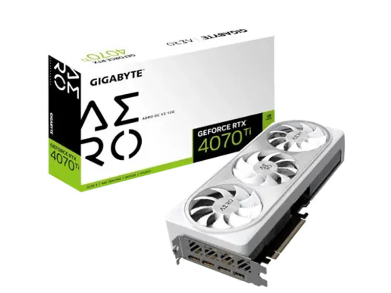 GIGABYTE GEFORCE RTX 4070 TI AERO OC V2 12GB GDDR6X Graphic Card GV-N407TAERO OCV2-12GD