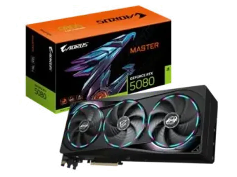 Gigabyte AORUS GeForce RTX 5080 MASTER 16G Graphic Card GV-N5080AORUS M-16GD
