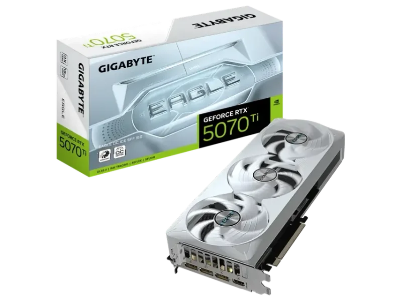 GIGABYTE GEFORCE RTX 5070 TI EAGLE OC ICE 16G GRAPHICS CARD