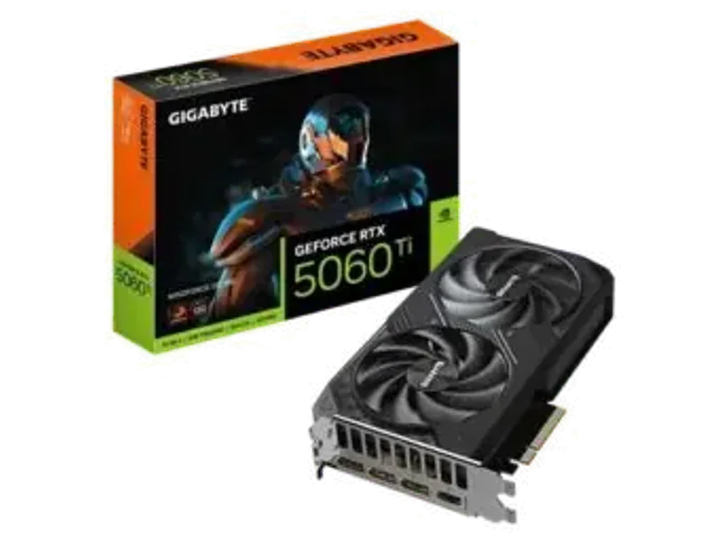 Gigabyte GeForce RTX 5060 Ti Windforce OC 16GB GDDR7 Graphic Card GV-N506TWF2OC-16GD