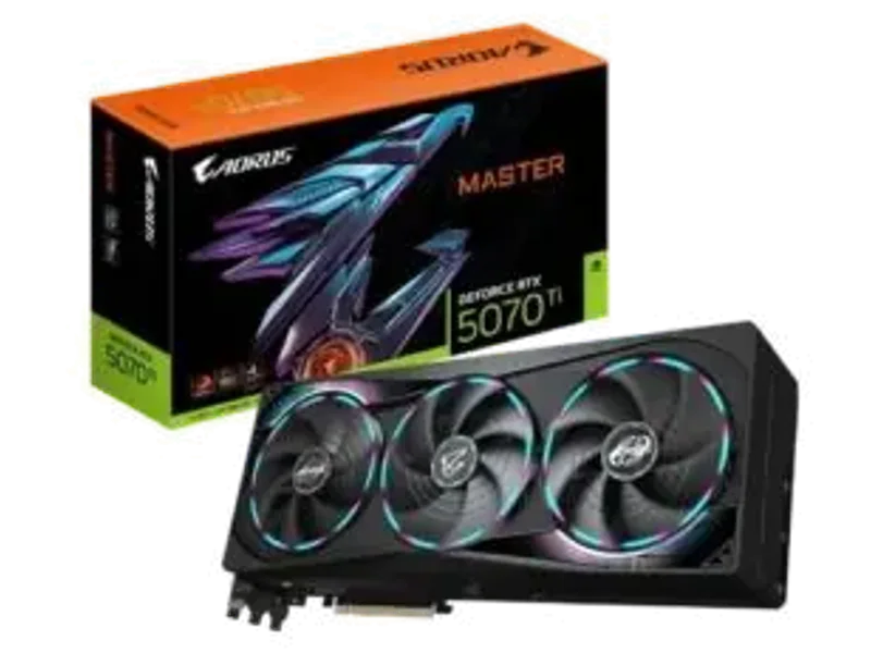 Gigabyte AORUS GeForce RTX 5070 Ti Master 16GB GDDR7 Graphic Card GV-N507TAORUS M-16GD