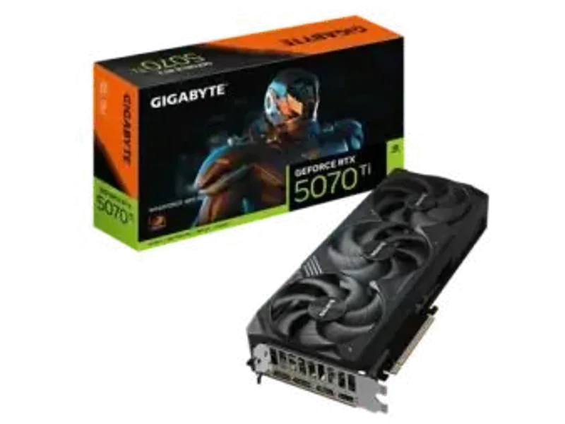 Gigabyte GeForce RTX 5070 Ti Windforce SFF 16GB Graphics Card GV-N507TWF3-16GD