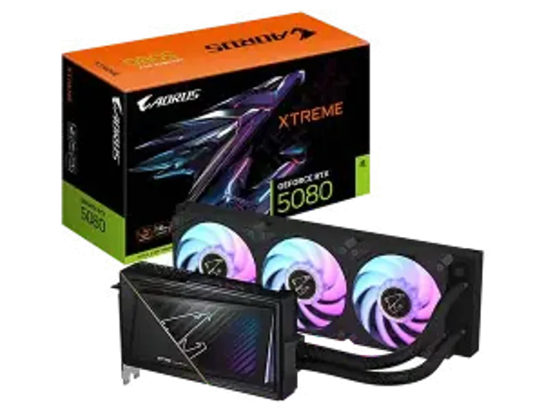 Gigabyte AORUS GeForce RTX 5080 XTREME WATERFORCE 16GB GDDR7 (GV-N5080AORUSX W-16GD)