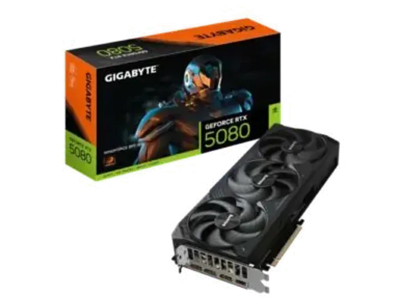Gigabyte GeForce RTX 5080 Windforce SFF 16GB GDDR7 Graphics Card GV-N5080WF3-16GD