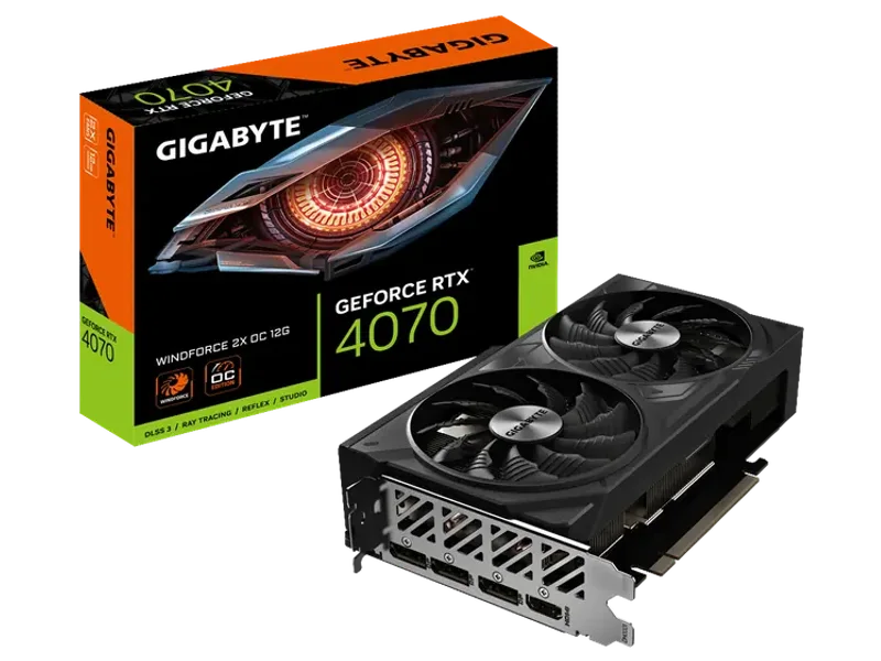 GIGABYTE GeForce RTX 4070 WindForce 2X OC V2 12GB Nvidia Graphic Card