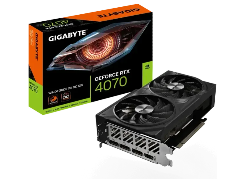 Gigabyte GeForce RTX 4070 WindForce 2X OC 12GB Nvidia Graphic Card