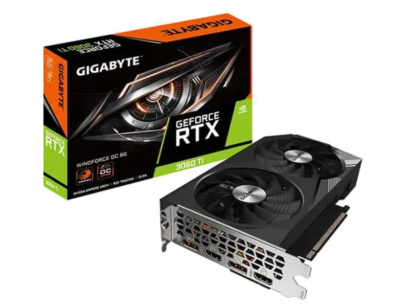 GIGABYTE GeForce RTX 3060 Ti Windforce OC 8GB Nvidia Graphic Card