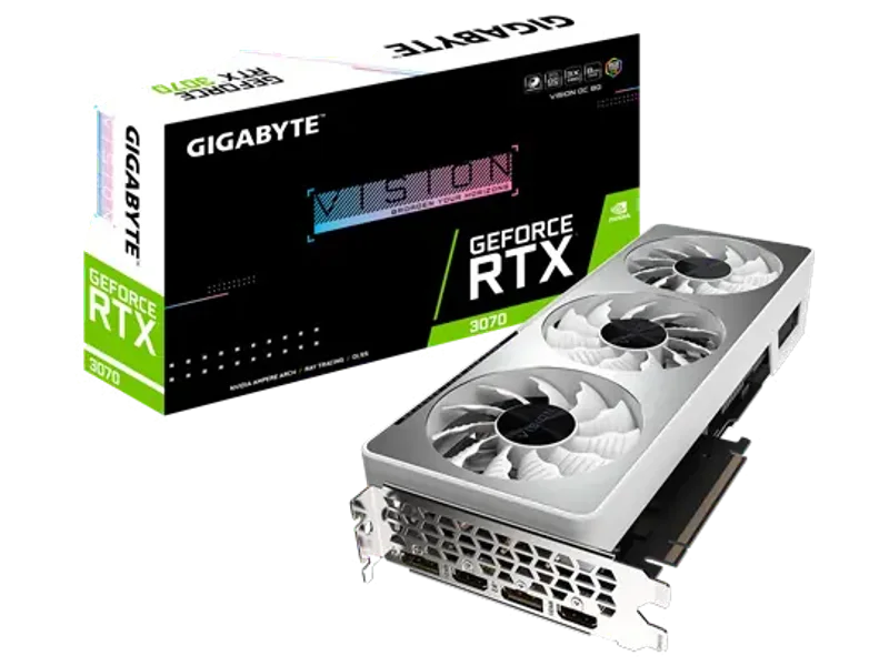 Gigabyte GeForce RTX 3070 Vision OC 8G LHR Graphic Card GV-N3070Vision OC-8GD