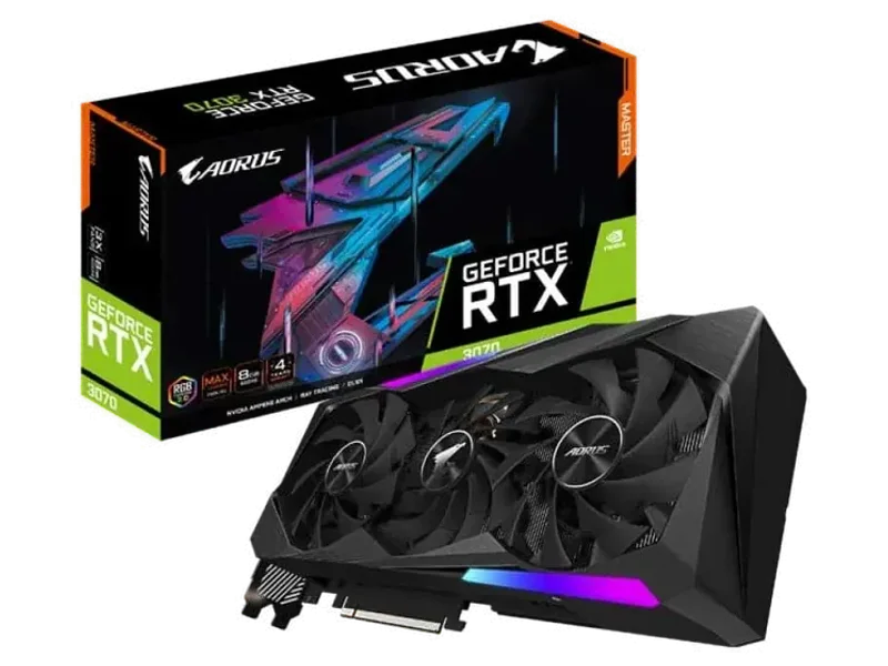 GIGABYTE Aorus GeForce RTX 3070 Master 8GB Nvidia Graphic Card