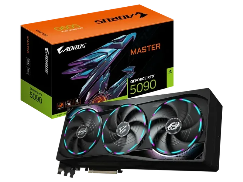 GIGABYTE AORUS GEFORCE RTX 5090 MASTER 32G GDDR7 GRAPHIC CARD GV-N5090AORUS M-32GD