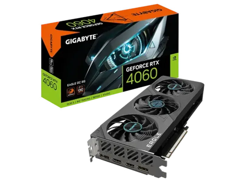 GIGABYTE GEFORCE RTX 4060 EAGLE OC 8GB GDDR6 Graphic Card GV-N4060EAGLE OC-8GD