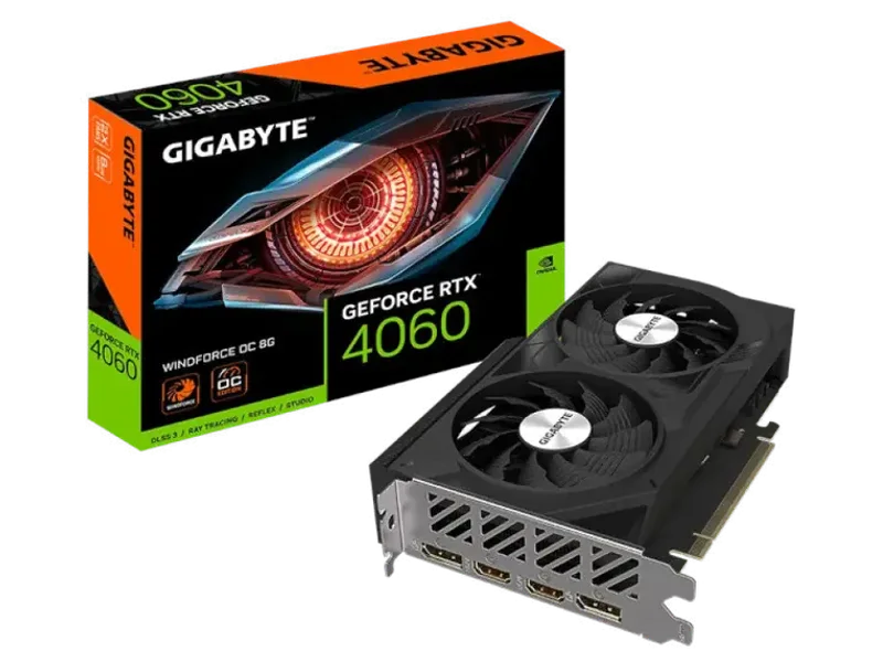 GIGABYTE GeForce RTX 4060 WindForce OC 8GB Nvidia Graphic Card