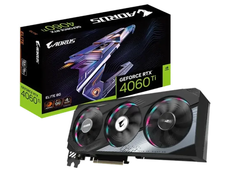 GIGABYTE GeForce RTX 4060 Ti Aorus Elite Non OC 8GB Nvidia Graphic Card